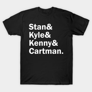 Funny Names x South Park (Cartman, Kyle, Stan, Kenny) T-Shirt